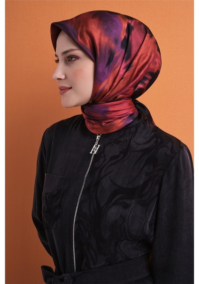 Armine Sura İpek Eşarp 2026-2027 - Sonbahar Kış-asm9606 Siyah