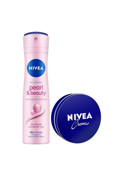 Creme Nemlendirici 30ml Ve Kadın Sprey Deodorant Pearl&beauty 150ml, 48 Saat Terleme Karşıtı
