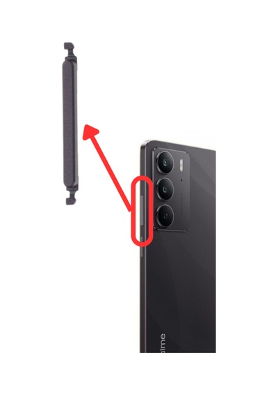 Realme C75 4g Yan Ses Tuş Düğme - Rmx3941 Uyumlu Siyah