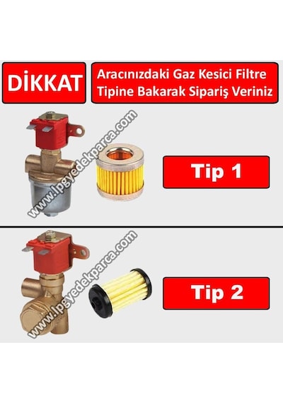 Atiker Gold Tekli Filtre + Gaz Kesici Filtre ve Contalarıyla Yeni Tip Gaz Kesici