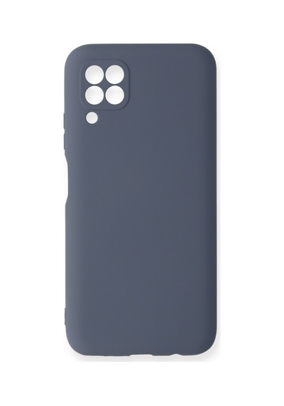 Huawei P40 Lite Uyumlu İçi Kadife Lansman Tasarım Silikon Telefon Kılıfı Petrol Gri