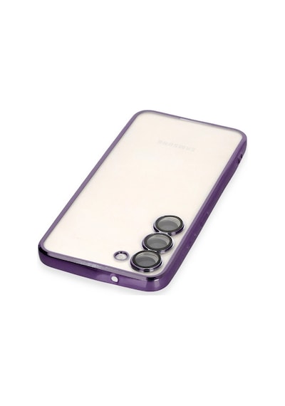 Samsung Galaxy S24 Plus Kılıf Razer Lensli Silikon - Mor