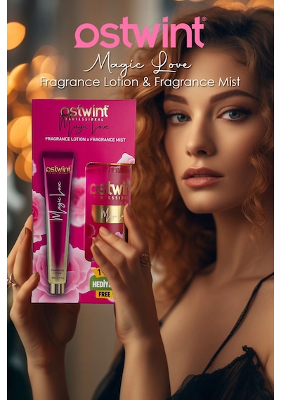 Ostwint Magic Love Vücut Spreyi 200ml & Vücut Kremi 50ml Set Ferahlatıcı Romantik Esinti Ve Çiçeksi