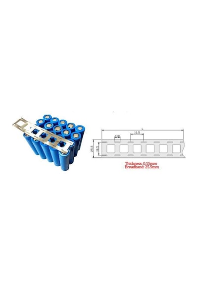 Elektronikport-Nikel Şerit 2P (1 Metre) Punto Punta 18650 Pil 25,5X18,5X0.15Mm