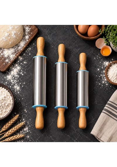 Deconox Bambu Saplı Paslanmaz Çelik Merdane, Küçük 27 Cm Orta 30 Cm Büyük 34 Cm Boy Seçenekli Hamur Açma Merdanesi Çok renkli Deconox Bambu Saplı Paslanmaz Çelik Merdane, Küçük 27 Cm Orta 30 Cm Büyük 34 Cm Boy Seçenekli Hamur Açma Merdanesi Çok renkli