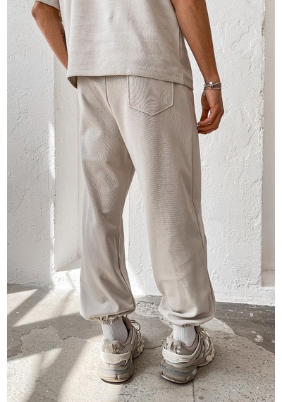 Taş Cozy Premium Basic Paça Lastik Eşofman Taş