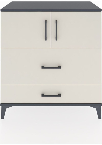 Hyperion Şifonyer 2 Raflı 2 Çekmeceli 2 Kapaklı 88x44x96 Antrasit-aytaşı Antrasit Hyperion Şifonyer 2 Raflı 2 Çekmeceli 2 Kapaklı 88x44x96 Antrasit-aytaşı Antrasit