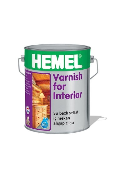 Hemel Varnish For Interior-Su Bazlı Iç Mekân Vernik 0.75 L Hemel Varnish For Interior-Su Bazlı Iç Mekân Vernik 0.75 L