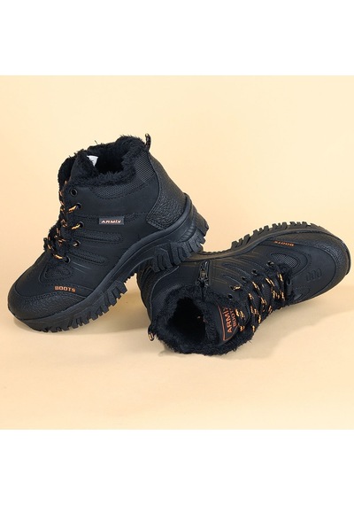 23 Outdoor Çocuk Bot Ayakkabı İçi Kürklü 26-35 Siyah