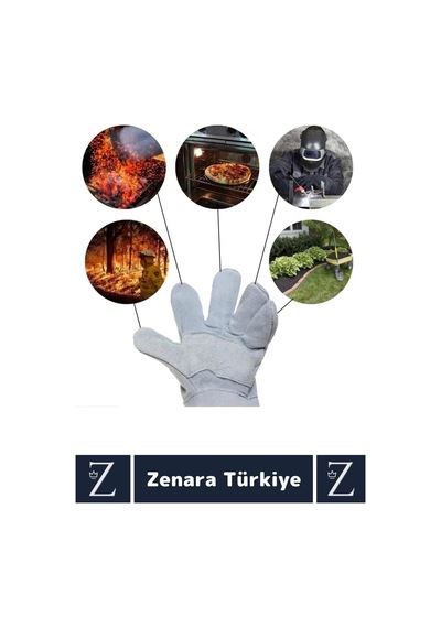 Dayanıklı Kaynak Yangın Mangal Tamir İş Su Geçirmez Yüksek Isıya Dayanıklı Çok Amaçlı Deri Eldiven