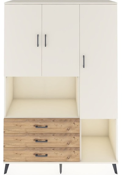 Hyperion Dolap 6 Raflı 3 Çekmeceli 3 Kapaklı 132x44x195 Aytaş... Aytaşı