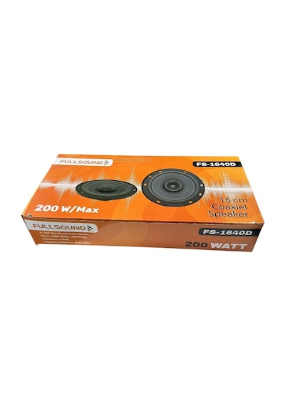 Fullsound Fs-1640d 200w 16cm Coaxıel Speaker Oto Hoparlör 2li Set