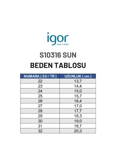 Igor Sun Mc Kız Çocuk Terlik - Nude S10316-197 Ten