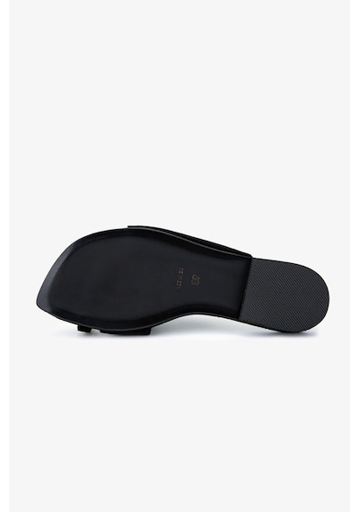 Valmenti Kadın Hakiki Deri Siyah Süet Düz Terlik 1141 415 Bn Trlk Y26 Black Suede