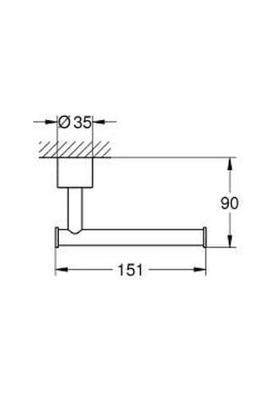 Grohe Atrio Tuvalet Kağıtlığı - 40891gl0 Altın