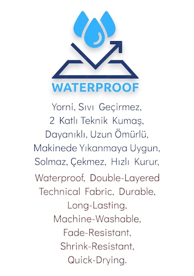 Yorni 2-5 Yaş Sea Sıvı Geçirmez, Cepli, Makinede Yıkanabilir, Uzun Kollu Bebek Önlüğü Beyaz