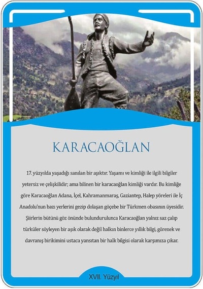 Türk Büyükleri - Karacaoğlan Afişi