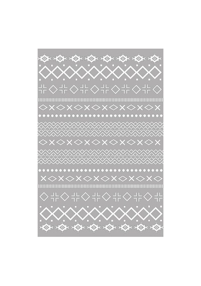 Kartela Halı Nera Halı Kaymaz Taban Makinede Yıkanabilir Halı Açık Gri - 80 X 120 Cm