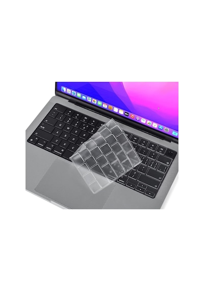 Apple Uyumlu MacBook Pro 14 İnç M3 / M3 Pro / M3 Max A2992 A2918 Kılıf + Klavye Kılıfı + Ekran Koruyucu