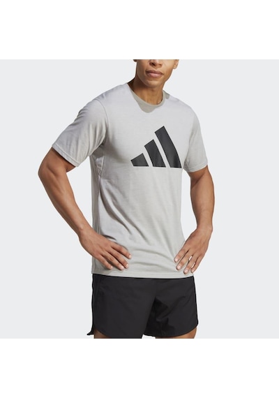 Adidas Tr-Es Fr Logo Tee Erkek Spor Tişört - Ib8276 Gri