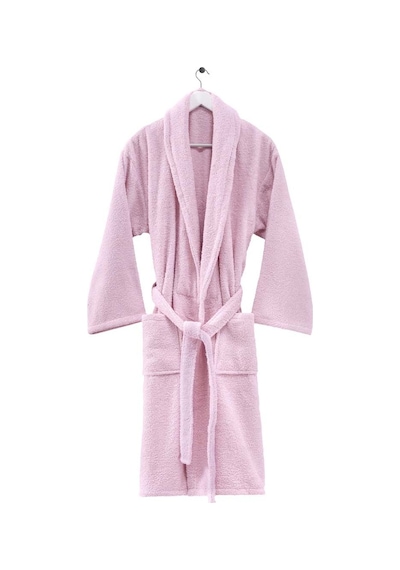 Menderes Home Cotton Collection Bukle Medium Bornoz Düz Pembe