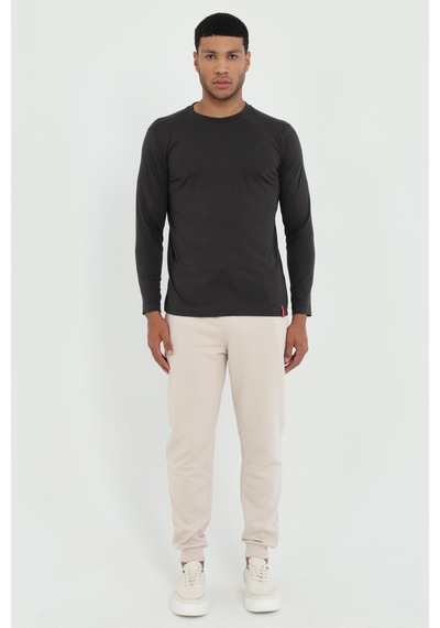 Dufy Erkek Regular Fit Bisiklet Yaka Antrasit Sweatshirt-25504