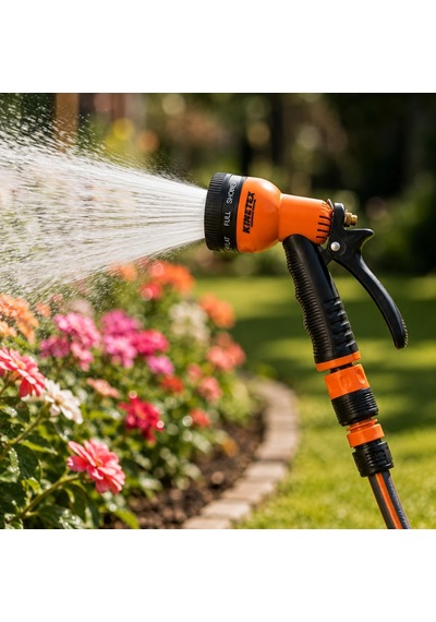 Kınetex 8 Modlu Bahçe Sulama Tabancası Seti, Ayarlanabilir Çok Fonksiyonlu Hortum Başlığı, Ergonomik Tetikli Su Püskürtme Tabancası, Bahçe, Araç Yıkama Ve Dış Mekan Temizliği İçin