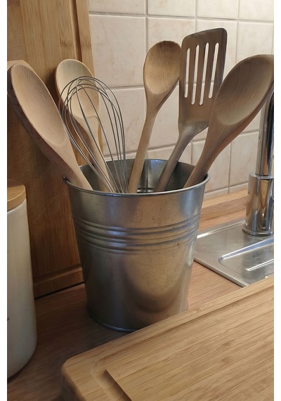 Metal Dekoratif Kova 3 Litre - 19 Cm Çok Amaçlı Galvaniz Saksılık Ve Düzenleyici Renksiz