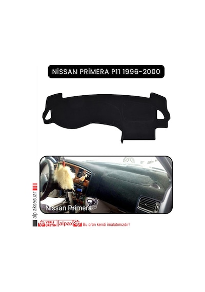Nissan Primera P11 1996-2000torpido Koruma Halısı Siyah Kenar