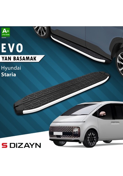S-dizayn Hyundai Staria Evo Aluminyum Yan Basamak 233 Cm 2021 Üzeri A+ Kalite