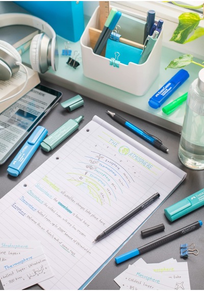 Faber-castell Grip Finepen İnce Keçe Uçlu Kalem Seti, 30 Lu, Pastel Ve Neon Renkler, 0.4 Mm Hassas Uç, Metal Destekli, Ergonomik Üçgen Gövde