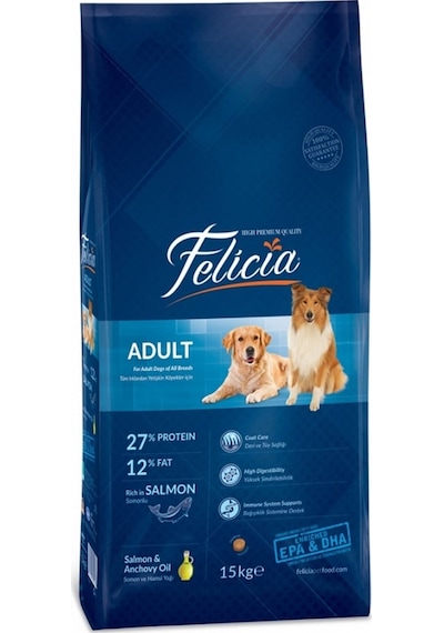 Felicia Düşük Tahıllı Somonlu Yetişkin Köpek Maması 3 KG