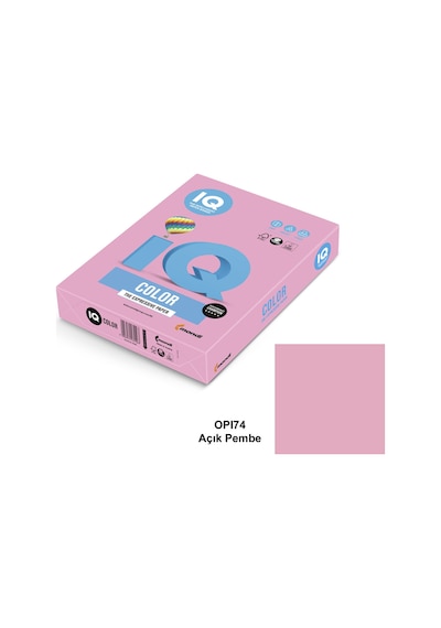 Iq Color A4 Renkli Fotokopi Kağıdı Açık Pembe 80 G 500 Adet