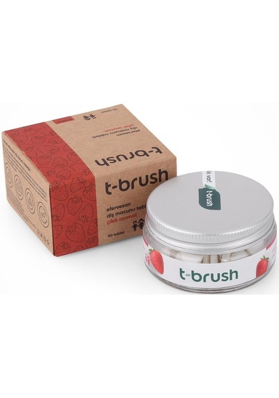 T-brush - Çocuk Doğal Diş Bakım Seti - Mavi- Large