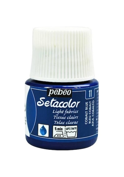 Pebeo Setacolor Light Fabric Transparan Kumaş Boyası 11 Cobalt