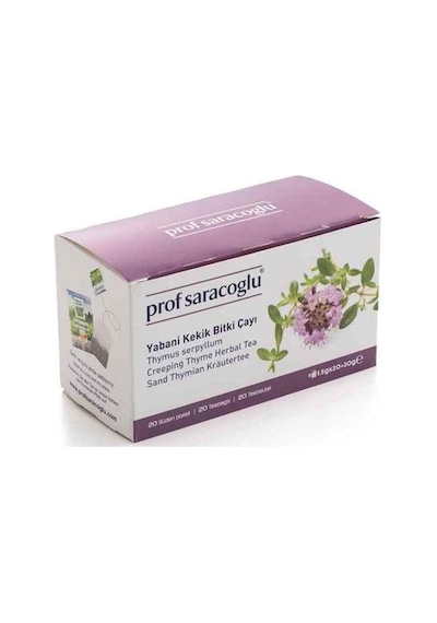 Prof Saracoglu Yabani Kekik Urtica Thymus Serpyllum Bitki Çayı 20'li