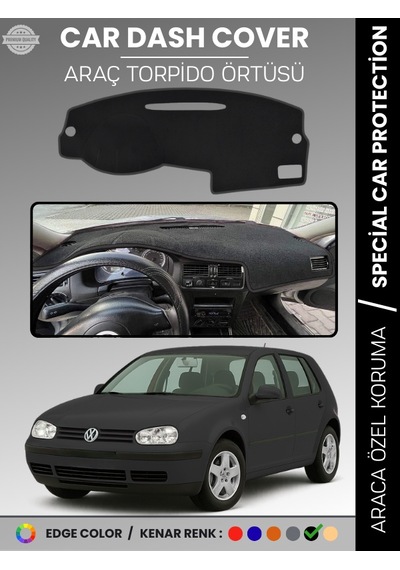 Volkswagen Golf 4 1997-2003 Torpido Örtüsü Ön Göğüs Koruma Tam Uyum Uv Koruma - 314 Stiloto