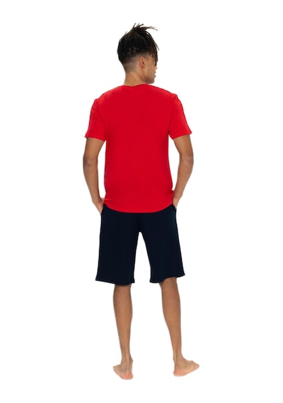 U.s. Polo Assn. 18868 Erkek Kırmızı Bisiklet Yaka Şortlu Pijama Takım Kırmızı
