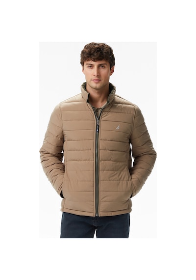 Nautica Erkek Yeşil Regular Fit Çift Taraflı Mont Desenli V622744 Yeşil