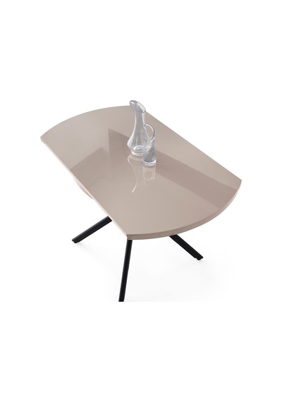 Talin Masa, Rolls Metal Sandalye, Selenity, 120x70 Cappuccino