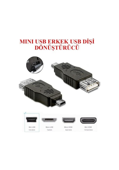 Mini usb erkek usb dişi 5 pin erkek usb dişi mini usb otg 5 pin otg