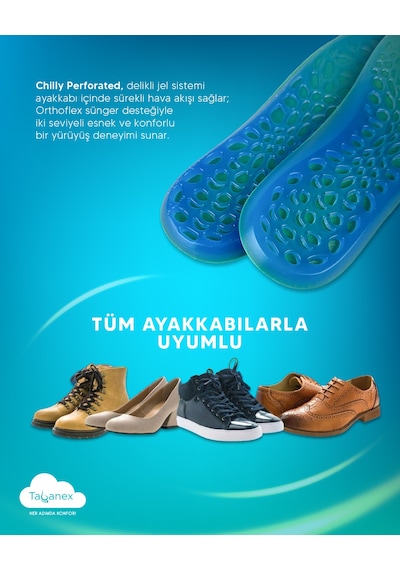 Tabanex Chilly Perforated Jel Tabanlık - Erkek