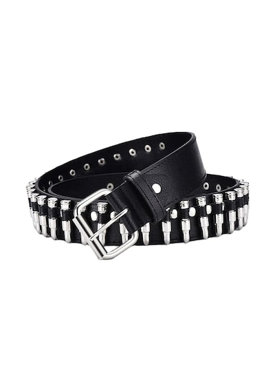 Dükkan Design Perçin Kurşunlu Gotik Kemer Siyah