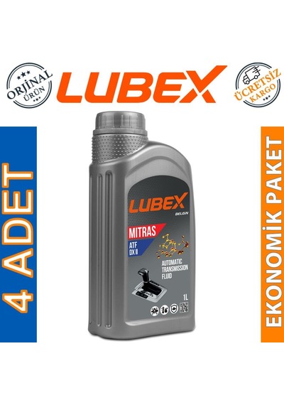 Lubex Mitras Atf Dx II Otomatik Şanzıman Yağı 4 x 1 L