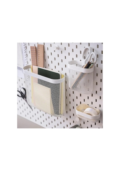 Ikea-50517760 Skadıs 3'lü Sepet Set Gri