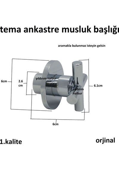 Tema Ankastre Taharat Musluğu Kapak Takımı Başlık Boş
