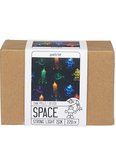 Petrix Astronot 10 Led String Light Renkli Çok Renkli