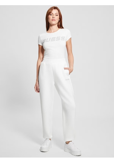 Guess Cecilia Scuba Kadın Jogger Eşofman Altı V4bb12k7uw2 Beyaz