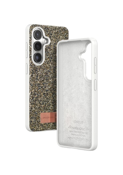 Onegif Samsung Galaxy S26 Plus Bright Simli Kapak - Gold
