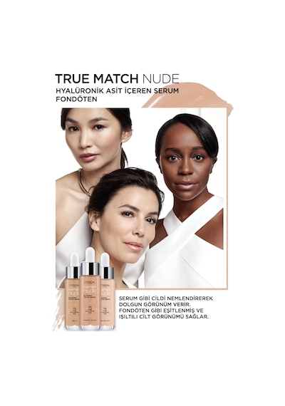 L'Oreal Paris True Match Nude Fondöten Serum 2 3 Light 31 ML